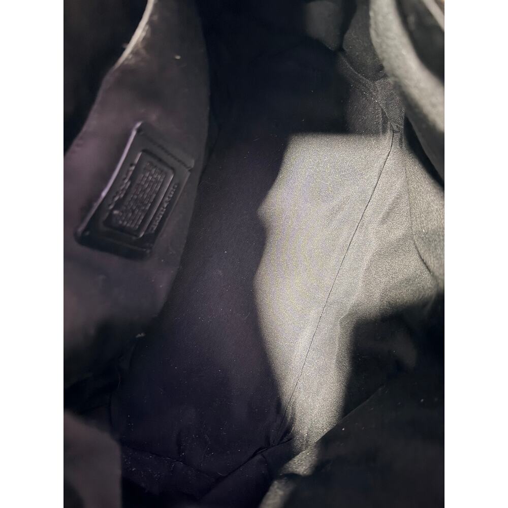 NWOT Coach Quilted Black Leather Ally satchel F73978 - Picture 7 of 8